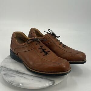 Johnston & Murphy Sheepskin leather lace up loafers